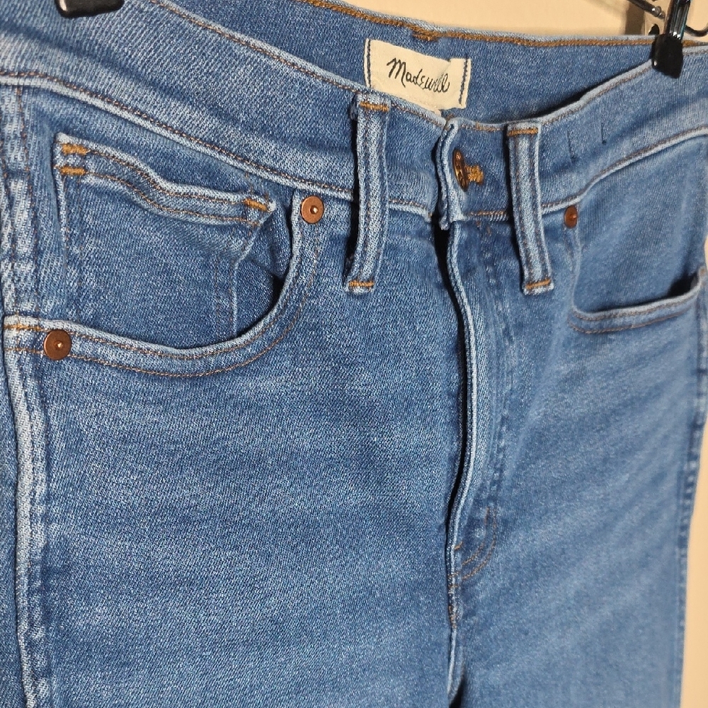 Madewell Stovepipe High-Rise Slim Straight Jeans Leaside Blue 27 Vintage Classic - Picture 8 of 15